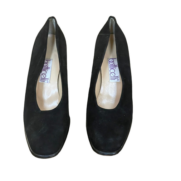 Botticelli Black Suede Heels - Size 39 1/2 - Picture 3 of 11